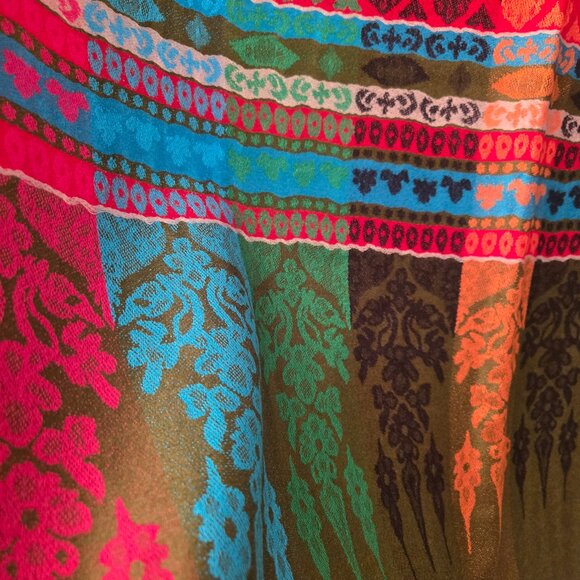 Accessories - Army green /rainbow cashmere pashmina